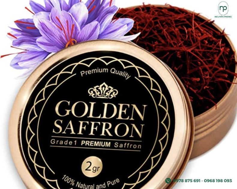 Mẫu tem saffron đẹp sang trọng